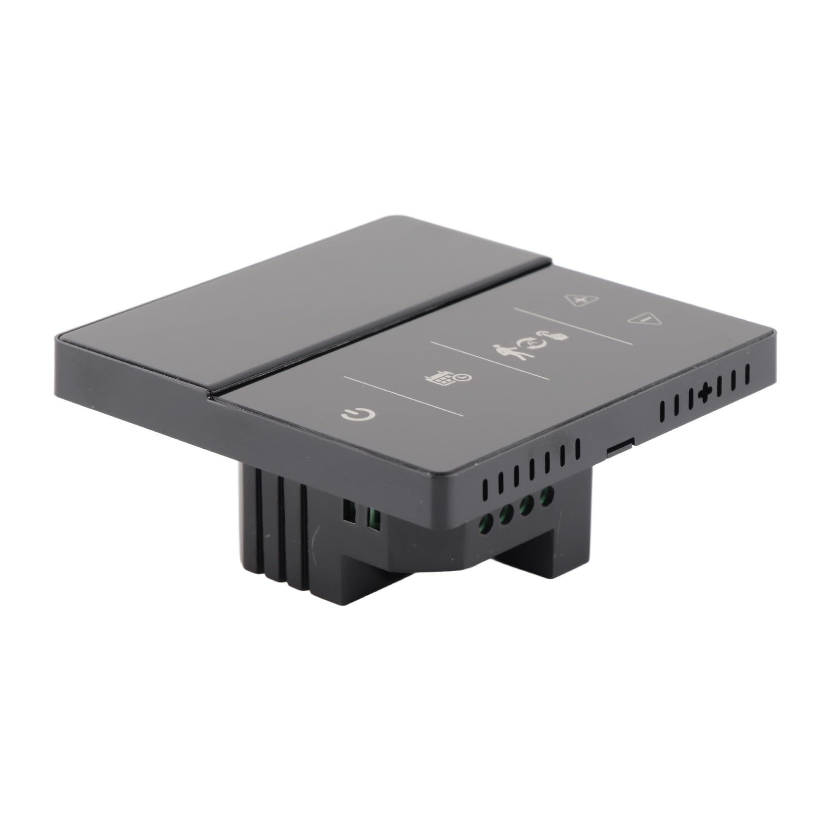 SIXRUN Termostato Inteligente, Controlador de Temperatura de Pantalla Táctil ABS, Control de Voz y Aplicación, Precisión de ±0,5 ℃, Rango de 41 a 158 ℉, Programable para Usuarios de Calderas (Black)