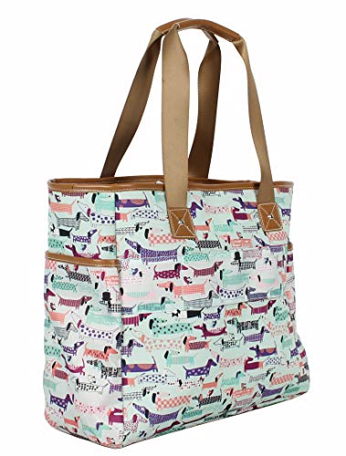 Image of Lily Bloom Pattern Handbag for Women, Large Capacity Tote Bag Satchel Shoulder Bag