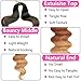 COOKOO 9 Packs Body Wave Braiding Hair 24 Inch Pre-Feathered Ombre 3 Tones French Curl Crochet Braids Wavy Texture Braiding Synthetic Hair Extensions for Goddess Boho Box Braids(1B3027#)