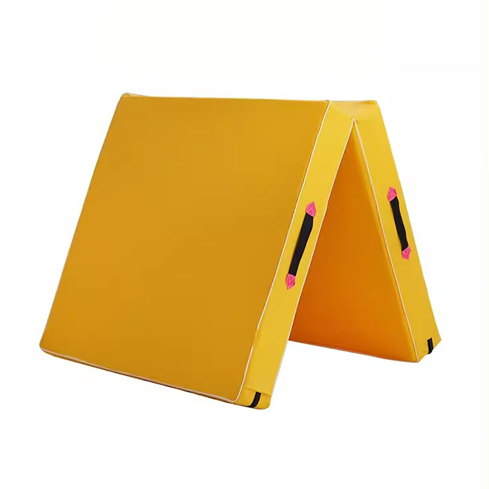 2 Tappetini pieghevoli for ginnastica, palestra, esercizi for aerobica, tappetini rotanti in pelle PU spessi 5/10 cm con maniglie for il trasporto, for stretching, yoga, cheerleader, arti marziali. (