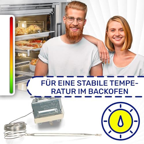 Thermostat für Backofen 304°C mit dem Originalcode 5611490011 561149001/1 3890770047 3890770245 für AEG für Electrolux für Zanussi 55.17062.420 für Ego - Garantie 10 Jahre - MONTERAL
