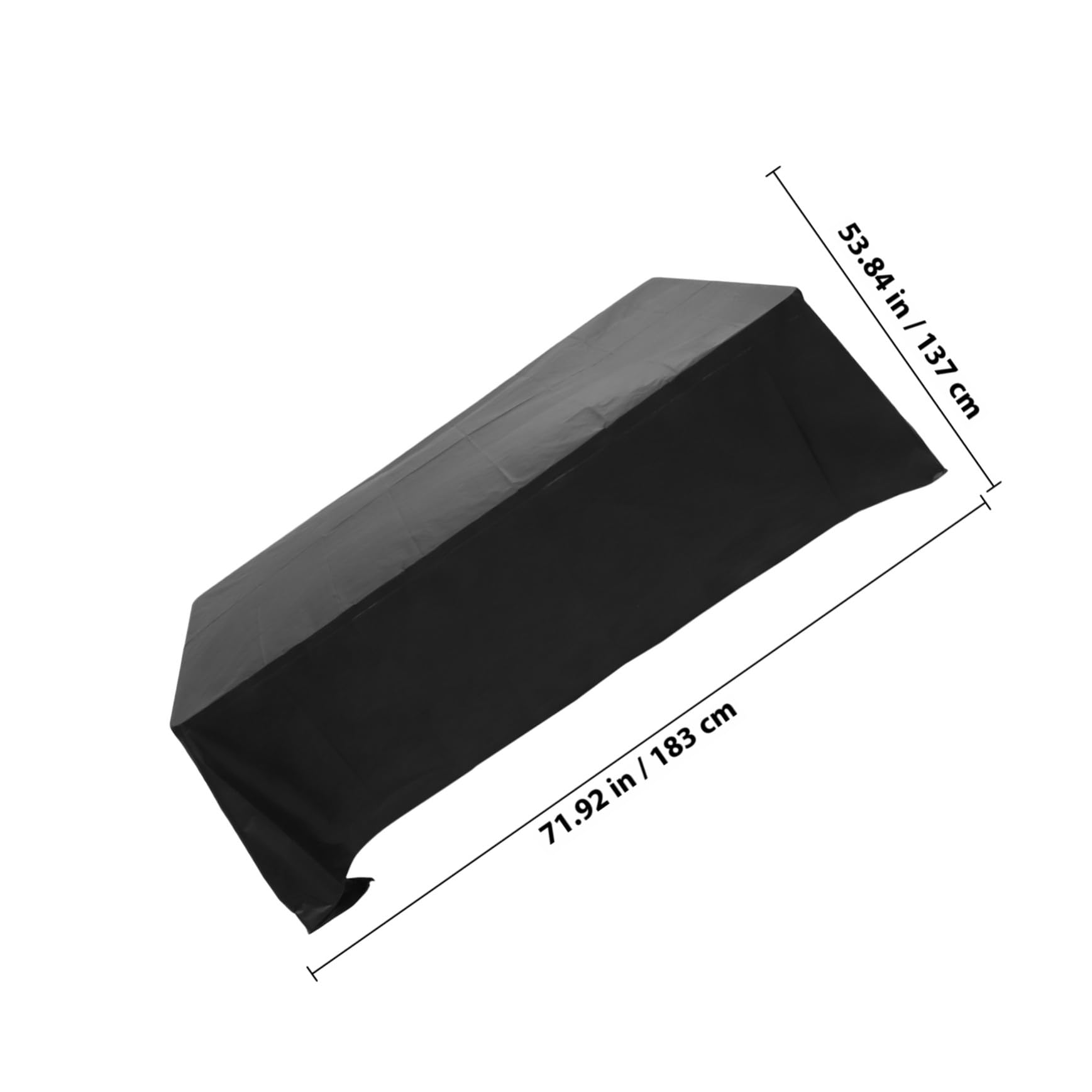 Alipis Rechteckige Einweg Tischdecke 137x183cm, Schwarz, 5 Stück-Pack | Peve, Robust und Farbecht, für Buffet und Karneval, Dekorative Ausführung