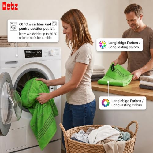 Betz Badetuch XXL Lines 90x180 cm – 100% Baumwolle, weich & saugstark – Strandtuch groß für Urlaub, Pool, Sauna & Outdoor… – Ansicht 6