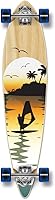 Vista 9 de Yocaher Beach Series - Patinetas completas Pintail Longboard Cruiser con Black Widow Premium 80A Cinta de agarre de aluminio para camión ABEC7