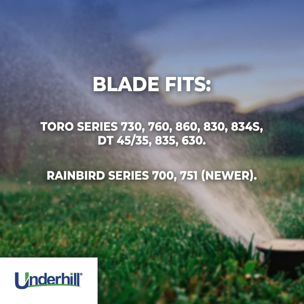 Underhill 7 Inch Blade for Golf Sprinkler Head Trim Tool, Grass Cutter, Lawn Trimmer, Irrigation System, TTRC-007, Black