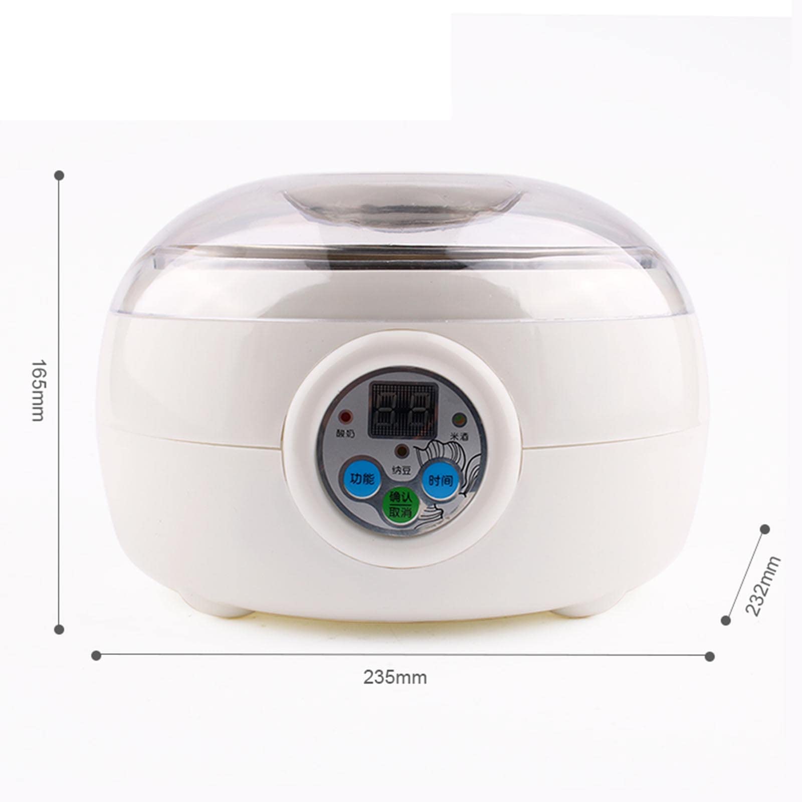 Natto - Macchina per fermentare yogurt intelligente da 1,5 l, con controllo costante della temperatura, ideale per natto, yogurt, vino di riso, veloce ed efficiente