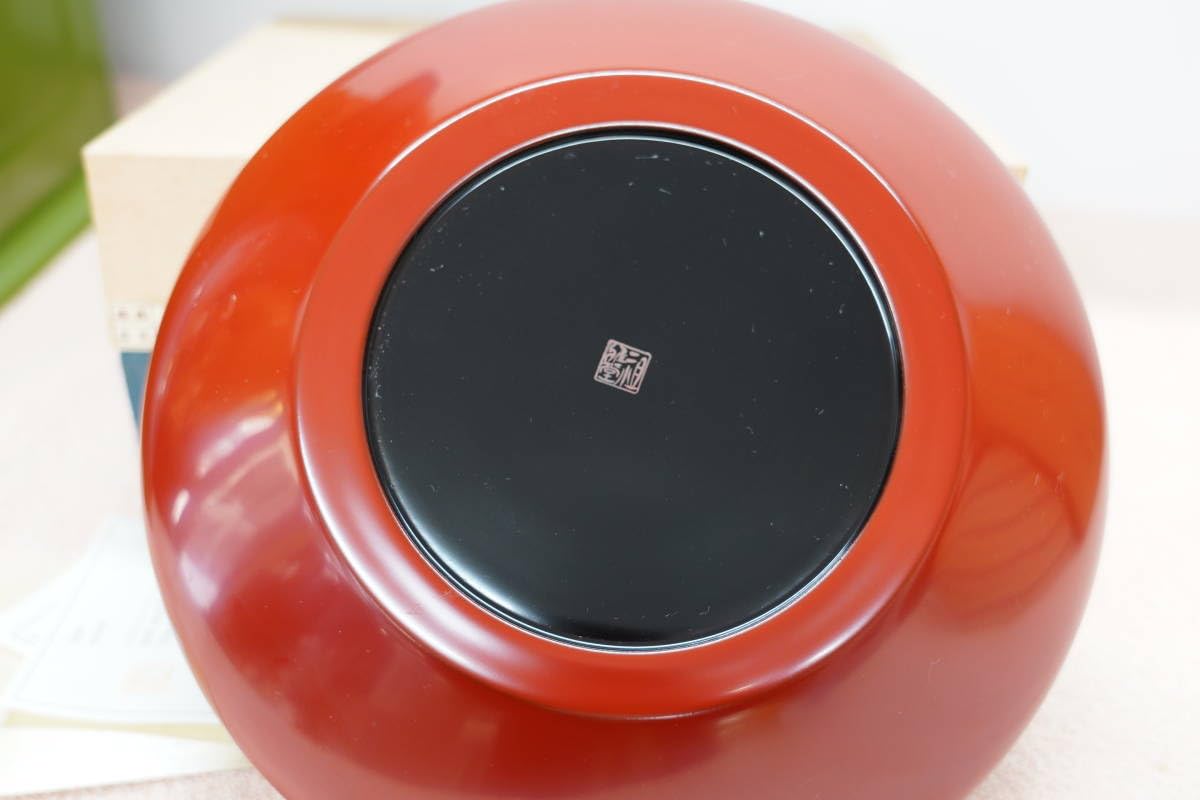 Amazon.co.jp: 祖雅堂 木製盛皿朱塗 径21.5cm 漆器 伝統工芸 工芸品
