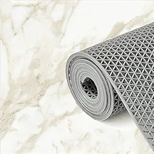 Yes Cart Home Non Slip Rubber Doormat | Floor Covering Mat for Home | Waterproof Indoor Outdoor Floormat | Bathroom Mat | Bath Mat | Shower Mat | Rainmat | Swimming Pool Mat, Grey, 2x3ft