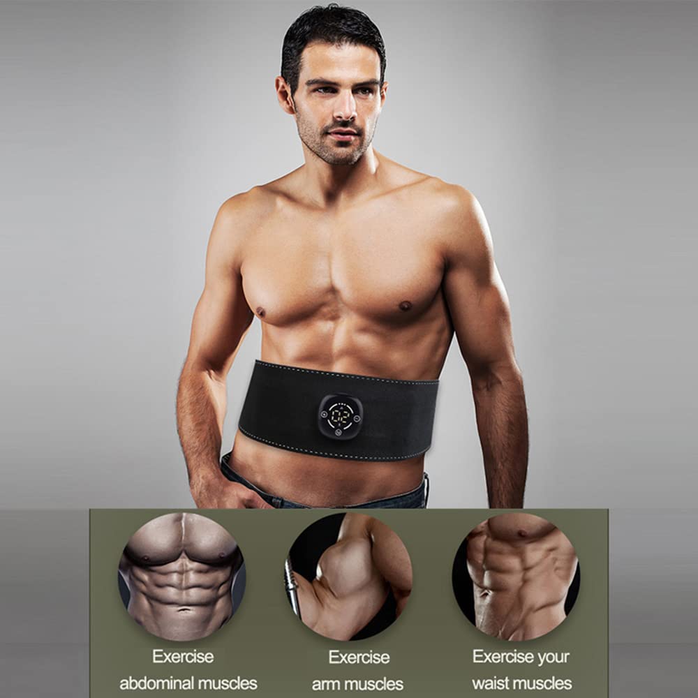 10Trybów 20Poziom Stymulator Mięśni Abs Elektryczny Trener Ems Toner Usb Akumulator Wibracje Brzucha Pas Fitness Ciało Talia Brzuch Utrata Masy Ciała