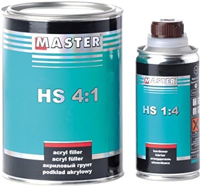 Master Troton 2K Acrylic Filler Primer HS 4:1 0.8 L White + Hardener 0.2 L