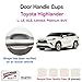 YelloPro Custom Fit Door Handle Cup 3M Scotchgard Anti Scratch Clear Bra Paint Protector Film Cover Self Healing PPF Guard Kit for 2020 2021 Toyota Highlander L, LE, XLE, Limited, Platinum SUV