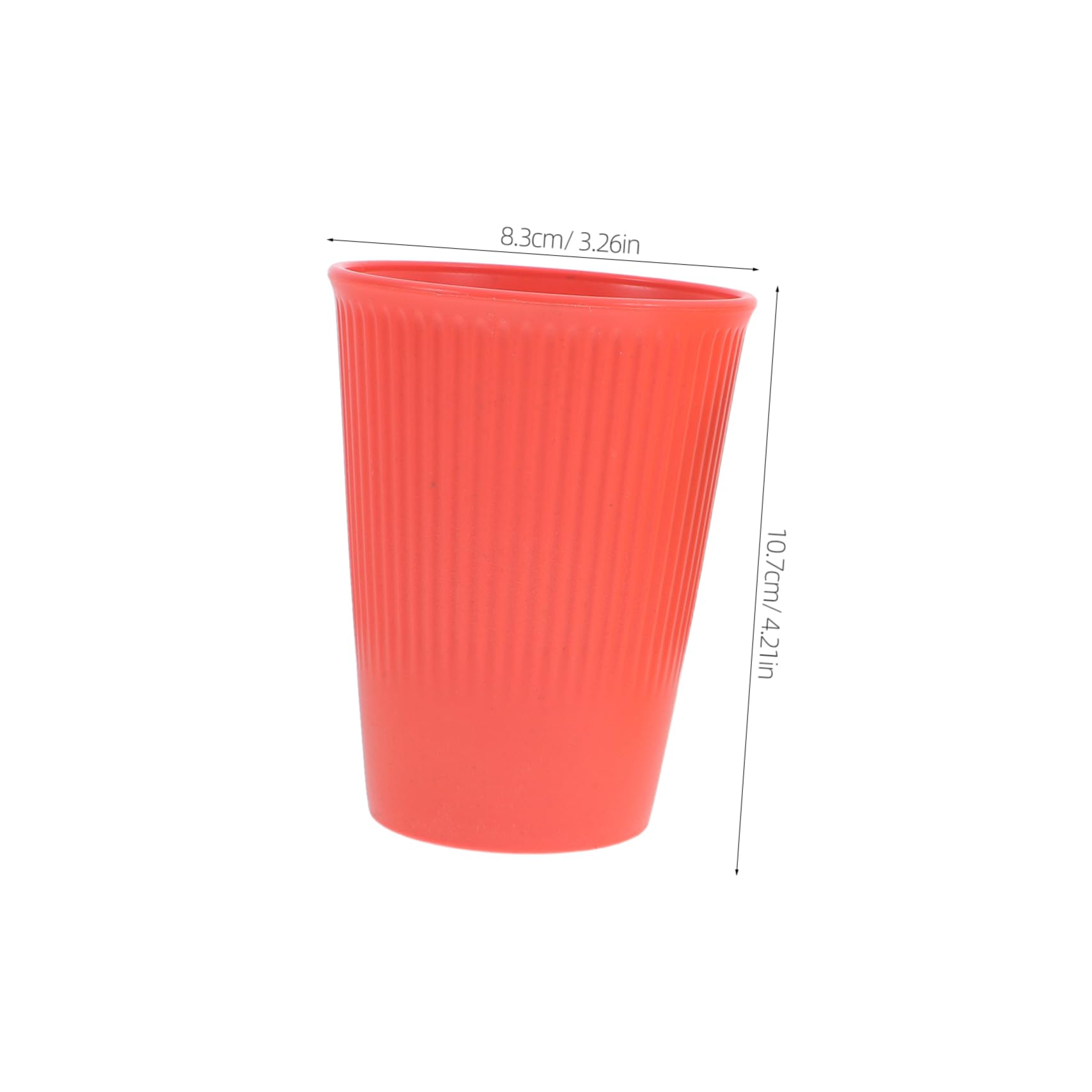 Alipis Elegant Straw Cups Set 4 Pcs - Leakproof Lightweight Vertical Stripe for Camping Picnic Dinner