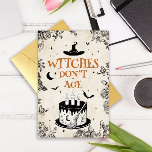 GVMGVM Funny Witch Halloween Birthday Card for Best Friend - image 2