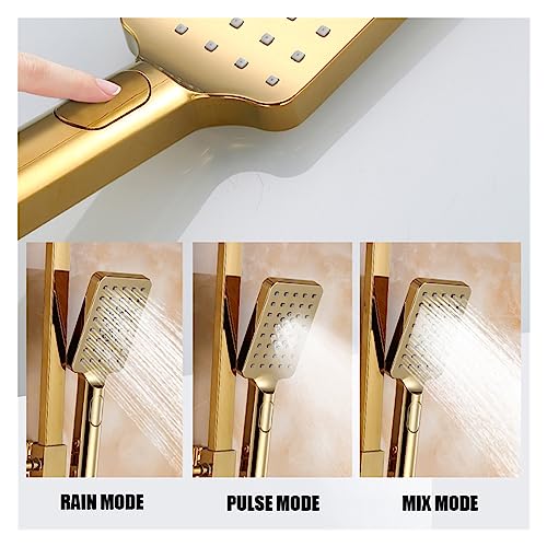 Robinet de bain intelligent avec tête carrée pour optimiser l'espace de douche - 5