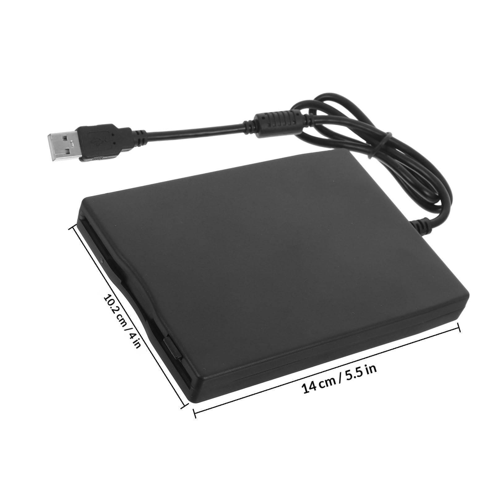Balacoo Lettore Floppy Disk Esterno USB 2.0 Unità Floppy Disk per Laptop e PC Abs Nero 3,5" per Leggere e Trasferire Dati