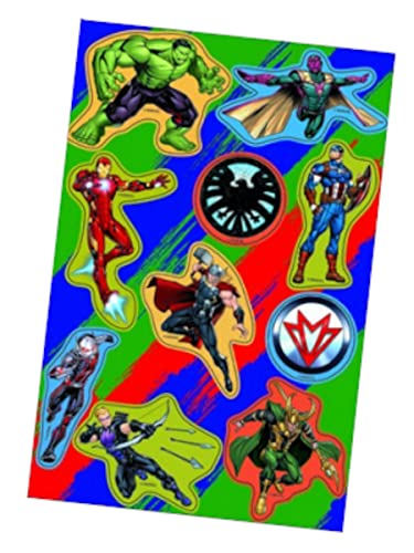 Marvel AVENGERS Holographic 10 Sticker Sheet - 3 x Packs
