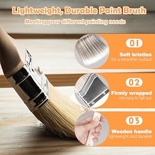 LAANPOLE Rouleau Peinture avec 1,3m Perche Telescopique, 27 Pièces Kit Peinture Mur, Rouleaux de Peinture 23 cm/10 cm pour Murs, Manches Microfibre pour Peinture Professionnelle, Orange