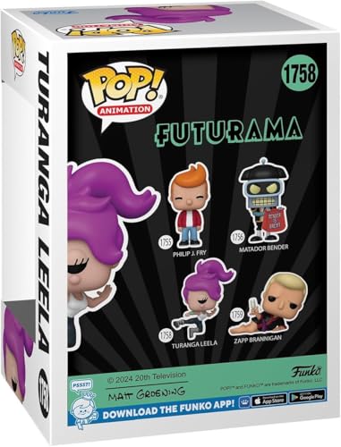 POP TV: Futurama - Boneco de vinil de Turanga Leela Funko (incluído com caixa protetora compatível),