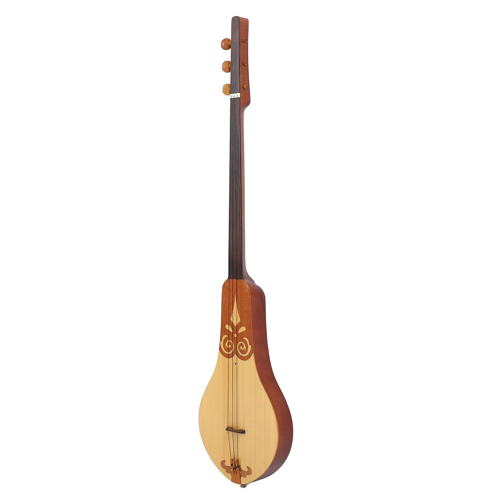 Gitara Cymbałowa, świerk i mahoń 3-strunowa Gitara Cymbałowa Instrument Muzyczny z torbą do Przechowywania do ćwiczeń