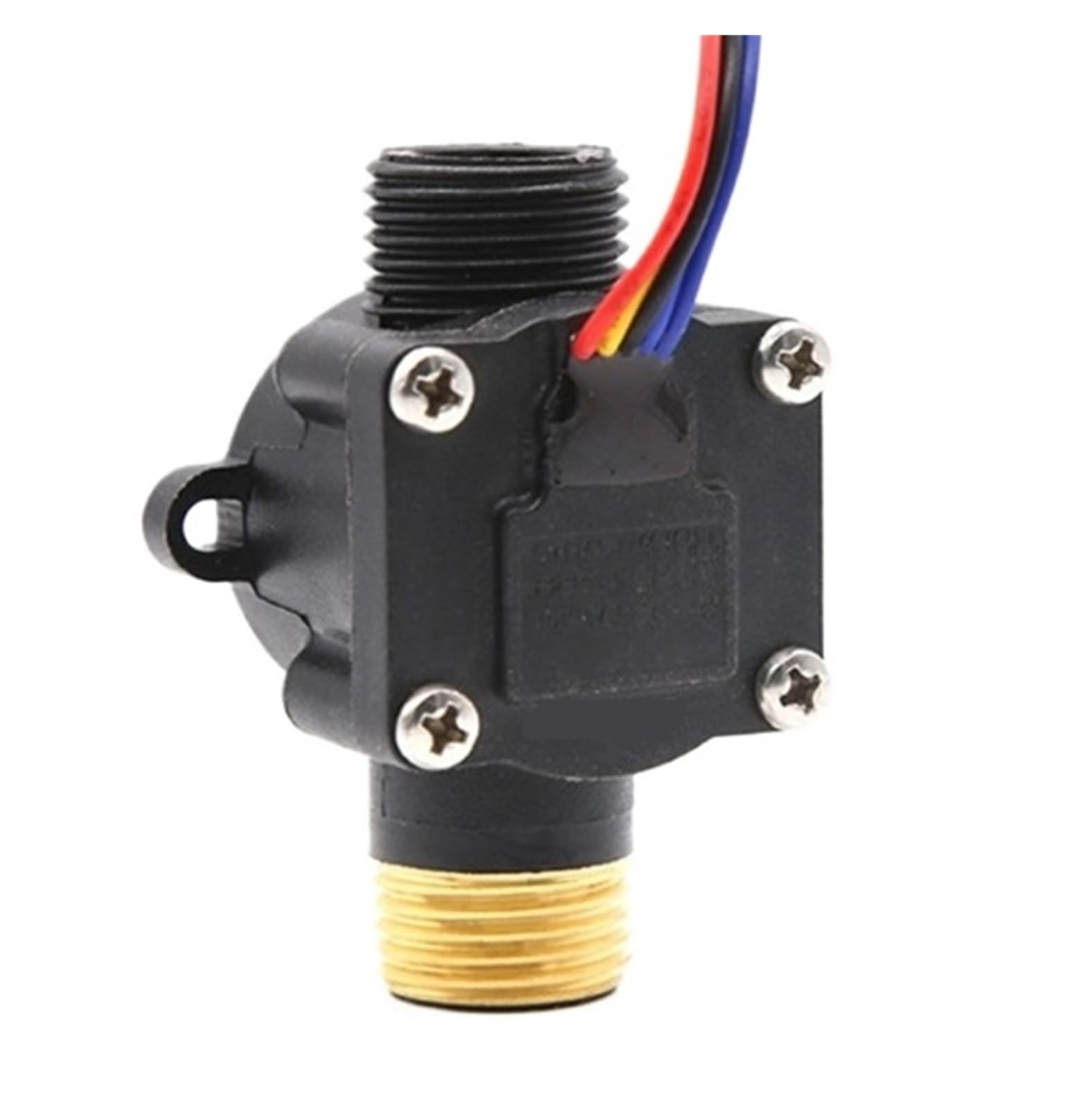 Sensore di Flusso d'Acqua Interruttore ad Effetto Hall Contatore flussometro G1/2" Filettatura Maschio Ottone 1-30L/Min