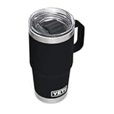 YETI Rambler 20 oz Travel Mug&comma; Stainless Steel&comma; Vacuum Insulated with Stronghold Lid