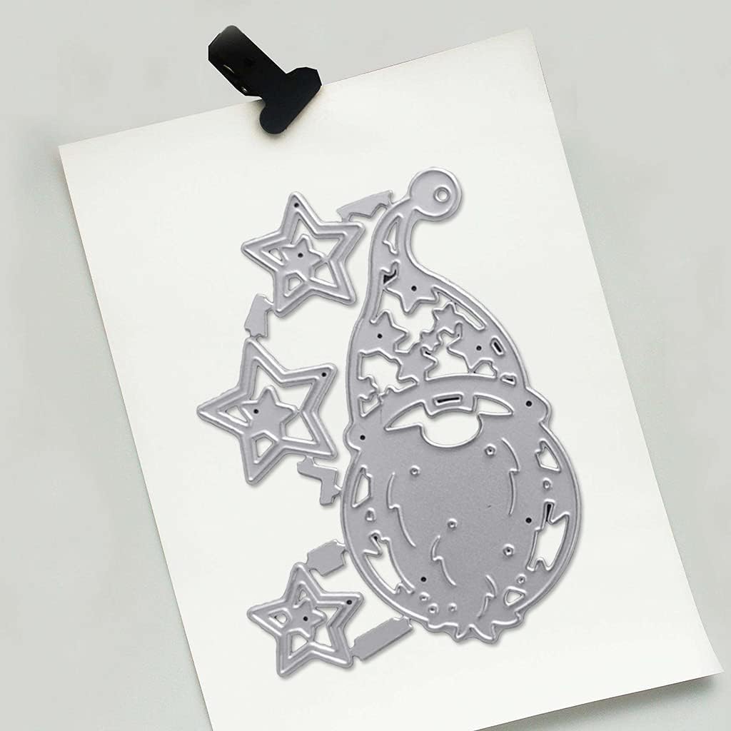 Santa Embossing Stencil Carbon Steel, Album Paper Card Making Printing for Scrapbooking Embossing Stencils for Card Making
