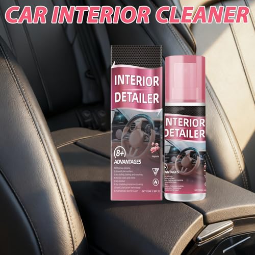 Polishing Cleaner Car Interior Spray, 2026 Upgrade Interior Detailer Spray for Dashboards, Seats, Leather, Plastic - All Purpose, Fast-Drying, No-Rinse Formula, Restores Shine & Prevents Damage (3PCS) by GandRmim - Image 7