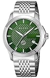 [グッチ] 腕時計 G-TIMELESS Gタイムレス グリーン 文字盤 ステンレススチール サファイヤガラス クォーツ 38MM スイス Watch YA1264108 メンズ シルバー [並行輸入品]