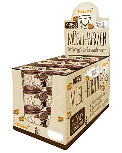 HELLMA Müsli-Herzen Schoko im Displaykarton, 18x30g Cover