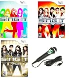 Karaoke Bundle for Wii - 3 Disney Sing It Games + Microphone (Renewed)