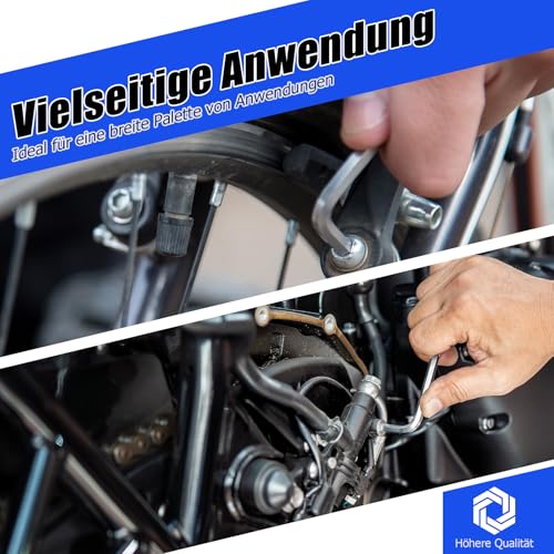 Ancable Fenster Einstellwerkzeug Set - gebogener 4mm Sechskant und Torx TX15 für vielseitige Justierung von Fensterbeschlägen