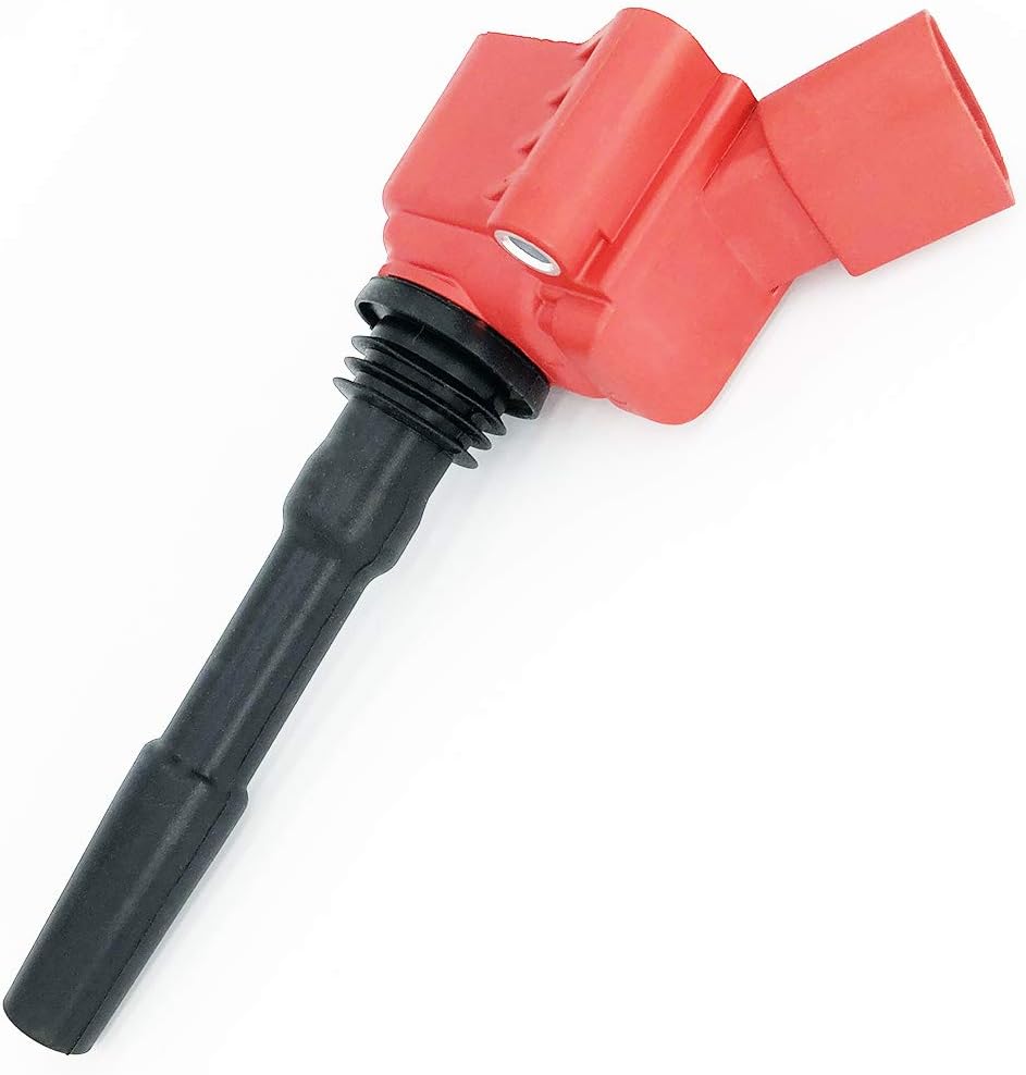 Red Ignition Coil Pack Compatible Audi A3 A5 A6 A7 A8 Q3 Q5 Q7 VW Golf Passat B8 Tiguan Touareg Bentley Bentayga Porsche Macan Panamera 2012- Replaces OEM 06L905110F UF797 (1)