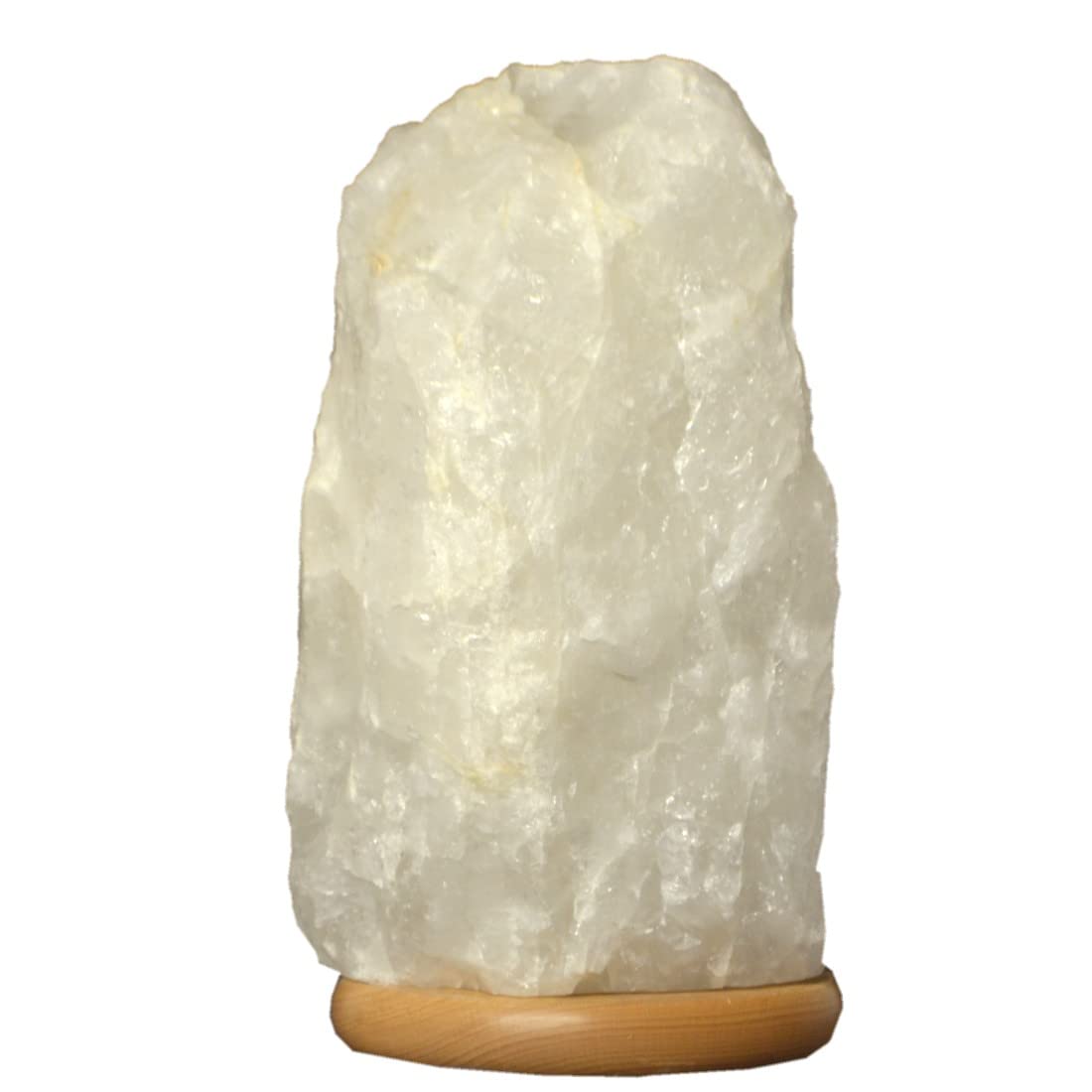 Bergkristall Rohstein Lampe | Echte Kristall Edelstein Leuchte/Lampe | Bergkristall Leuchte | Beleuchteter Kristall Heilstein 8-9 kg