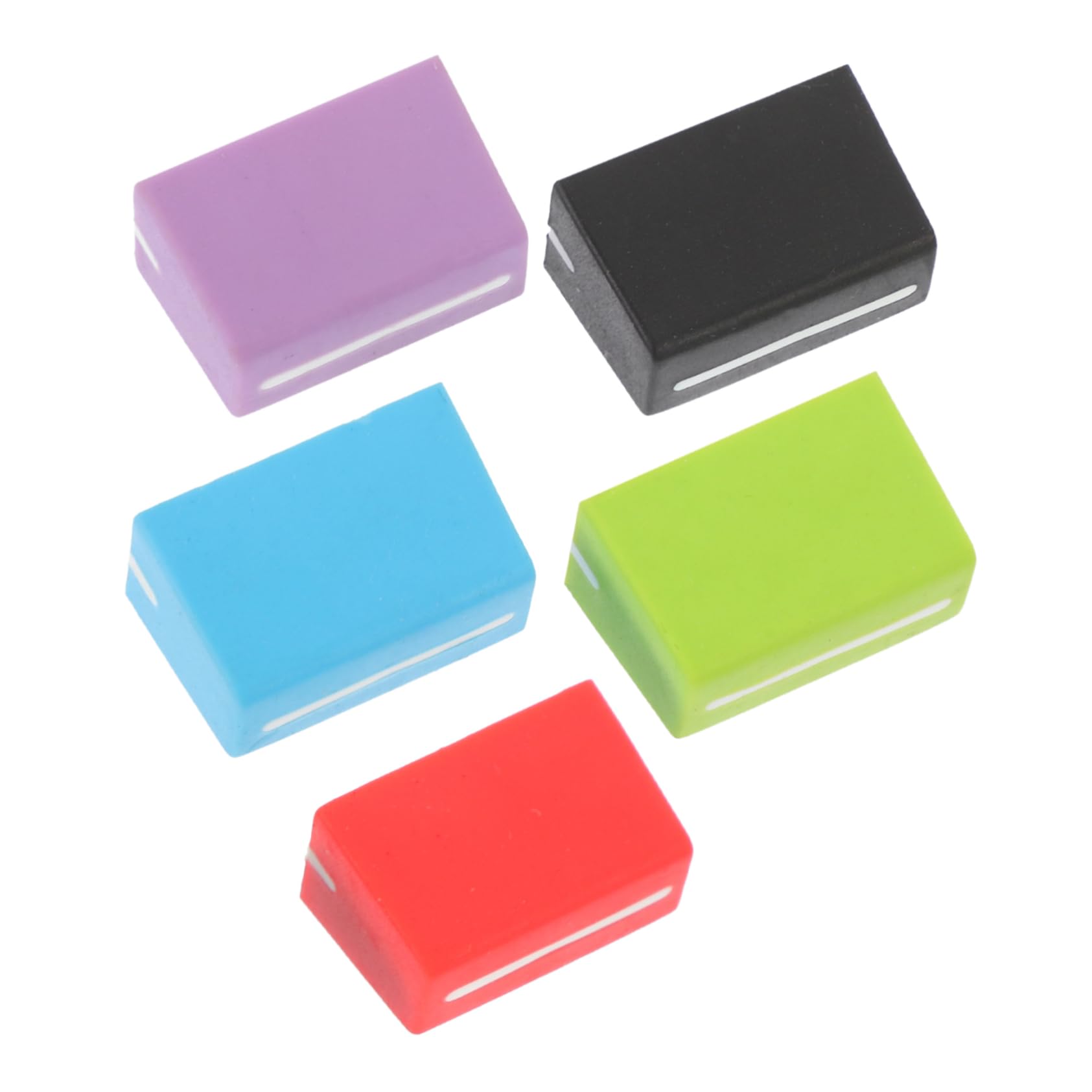 Vaguelly 25piezas Tapa De Reemplazo Para Deslizantes De Consola De Sonido De Morado Compatible Mezcladores y Controladores Diseño Ergonómico Para Ajustes De Audio Efectivos