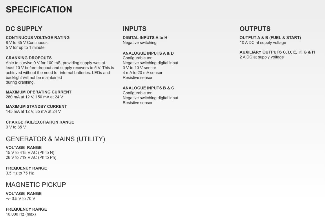 DSE6110 MKIII Original - Made in UK | Auto Start Control Module | DSE6110-05
