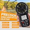 Wireless Anemometer with APP Bluetooth, Digital Handheld Wind Speed CFM Meter Measuring Temperature, Wind Chill, Air Flow Velocity, Wind Gauge for HVAC Outdoor Sailling Climbing Drone 100-APP