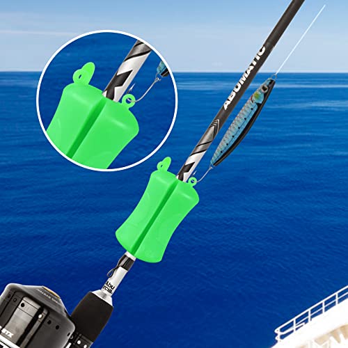 Portable Fishing Rod Fixed Ball-2023 New Soft Silicone Fishing Rod Beam,Durable Fastener Binding Clip Fishing Pole Clip For Fishing Rod Accessories(4Pcs) #TOP1