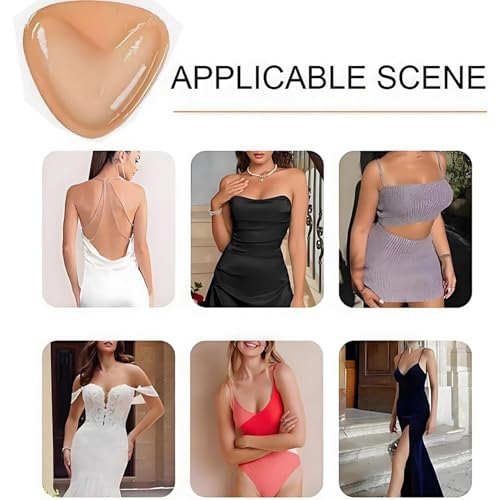 Image of DEPOVOR Ultra Boost Inserts Double-Sided Adhesive Pads Sticky Bikini Padding Inserts for Sports Bra Swimsuit