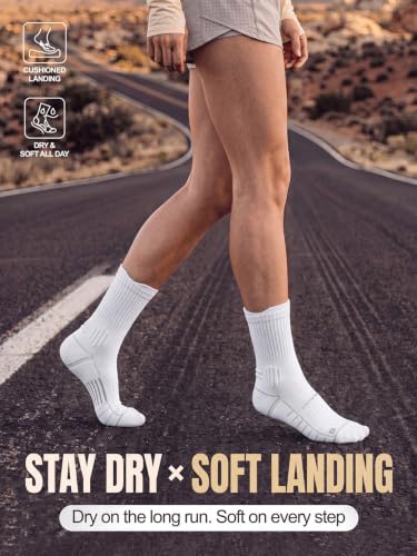 Image of Coolmax Running Socks for Women Stay Dry Cloud Cushioned Compression