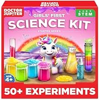 Doctor Jupiter Science Experiments Kit for Girls Ages 4+ | Gift for 4-5-6-7-8 Years Old Girls | STEM Toys | Chemistry Set with 50+ Experiments