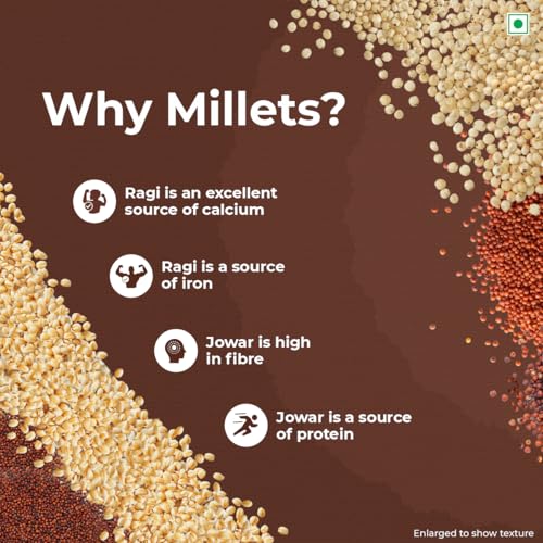 Image of Kellogg's Choco Millet Muesli with 78% Fruit, Seeds & Multigrain| Power Breakfast|No Maida No Palm Oil| India's No 1 Muesli| 400g (Pack of 3)