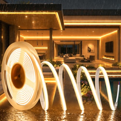 SUCIKORIO 2m COB LED Striscia Adesiva 220V Impermeabile Senza Trasformatore