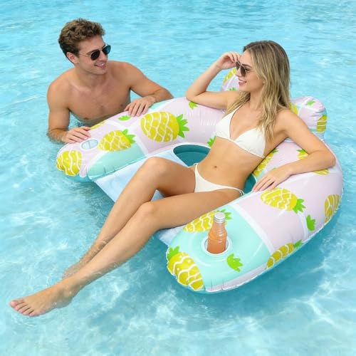 Fauteuil flottant de piscine haut de gamme en textile imperméable durable