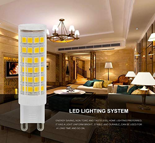 ZHIYUE G9 LED Birnen 7W – 2 Stück, Warmweiß 3000K, Ersetzt 60W Halogen, Nicht Dimmbar