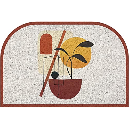 Paillasson style japonais PVC antidérapant moderne E 60x120 cm
