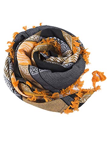 Image of Merewill Cotton Shemagh Tactical Desert Wrap Keffiyeh Head Neck Arab Scarf For Men 49 inchx49 inch