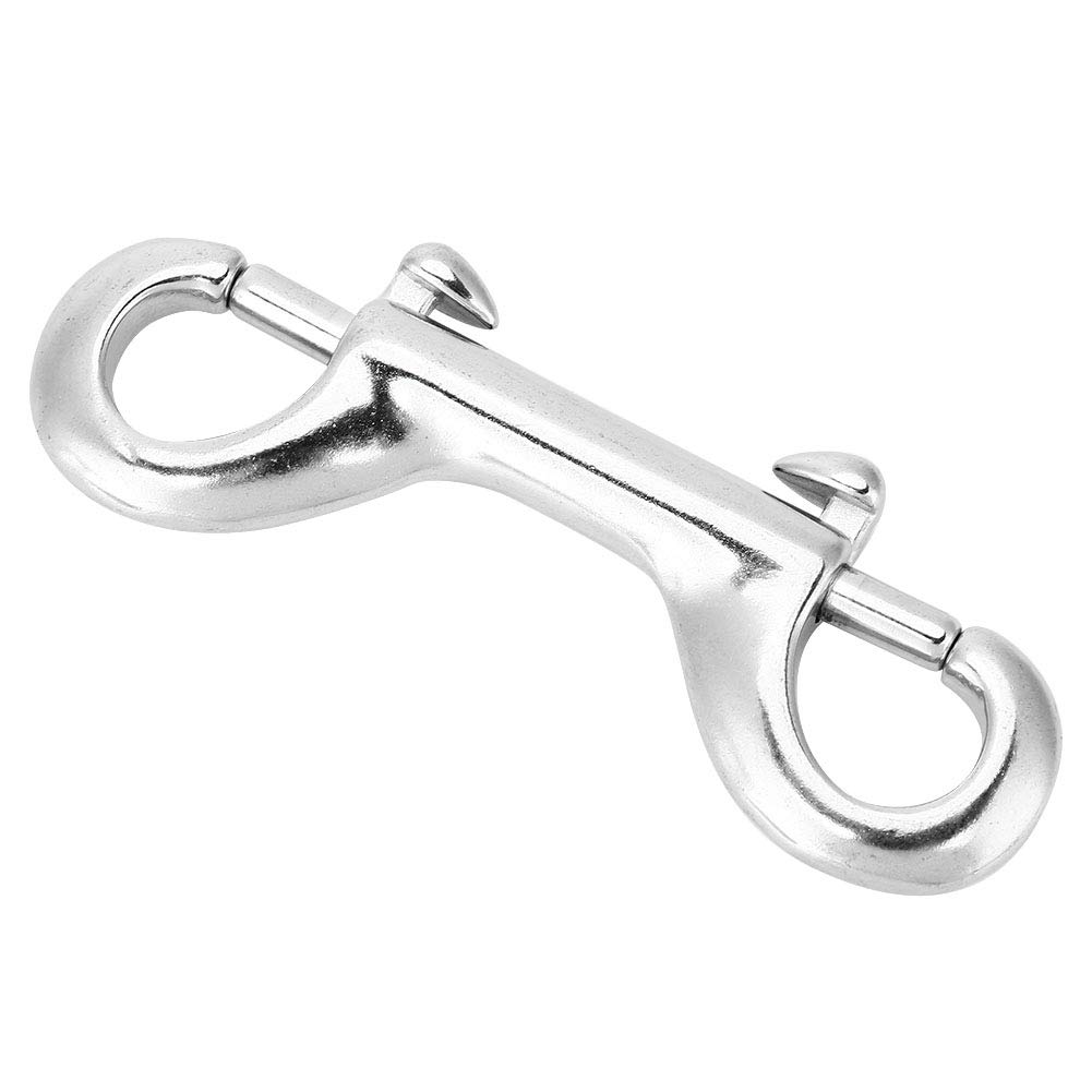 Snaps Double Ended Hook, Double Ended Snap Hook, 316 Stainless Steel, 5 Sizes Snap Hooks for Scuba Diving (65mm)