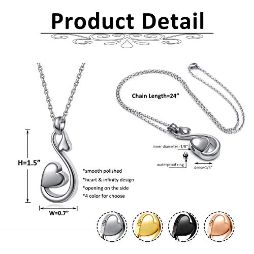 PiercingJak - Collana con urna a forma di cuore