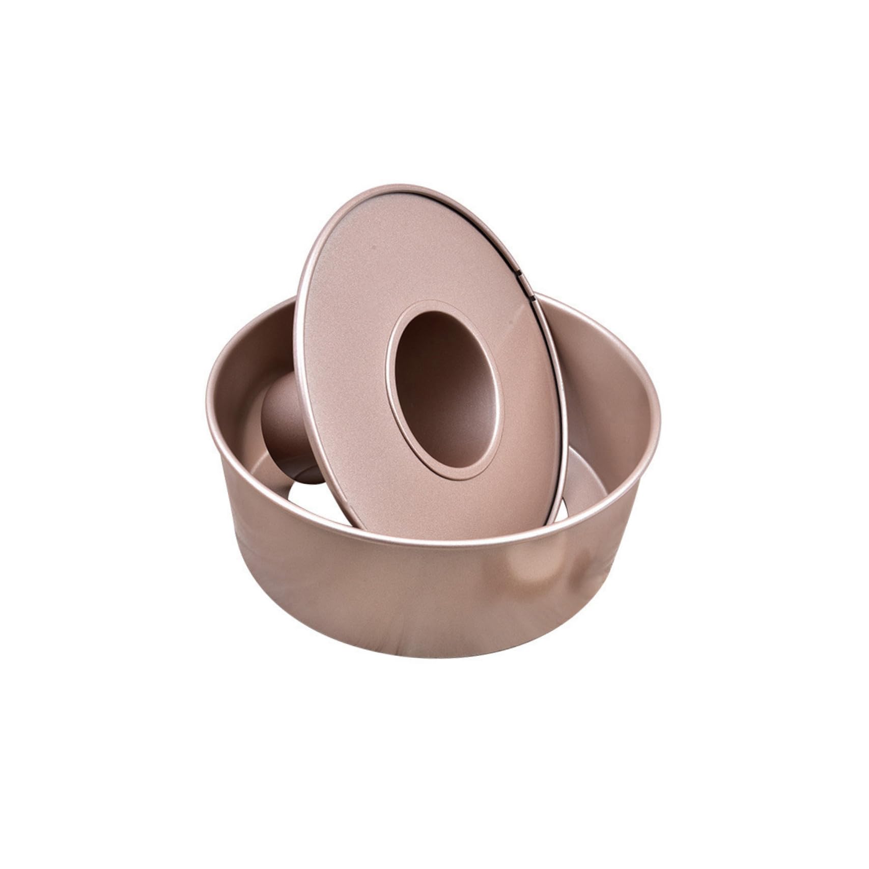 GARVALON Teglia Antiaderente per Torte Fondo Removibile 21X21X10 CM Stampo per Budino e Cheesecake Teglia da Forno Resistente Trattamento Anodico Adatta a Uso Professionale e Casalingo