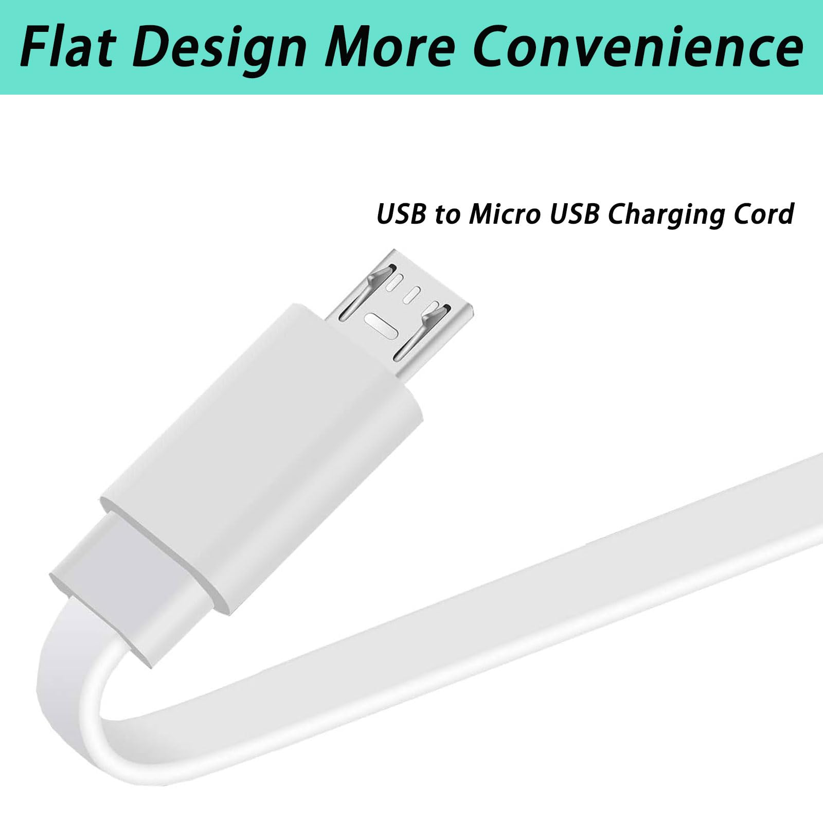 Paquete de 2 cables de extensión de alimentación de 7,5 m compatibles con cámara Kasa, cámara Roku para exteriores, cámara interior Roku, controlador PS4, cámara de seguridad eufy para interiores E220